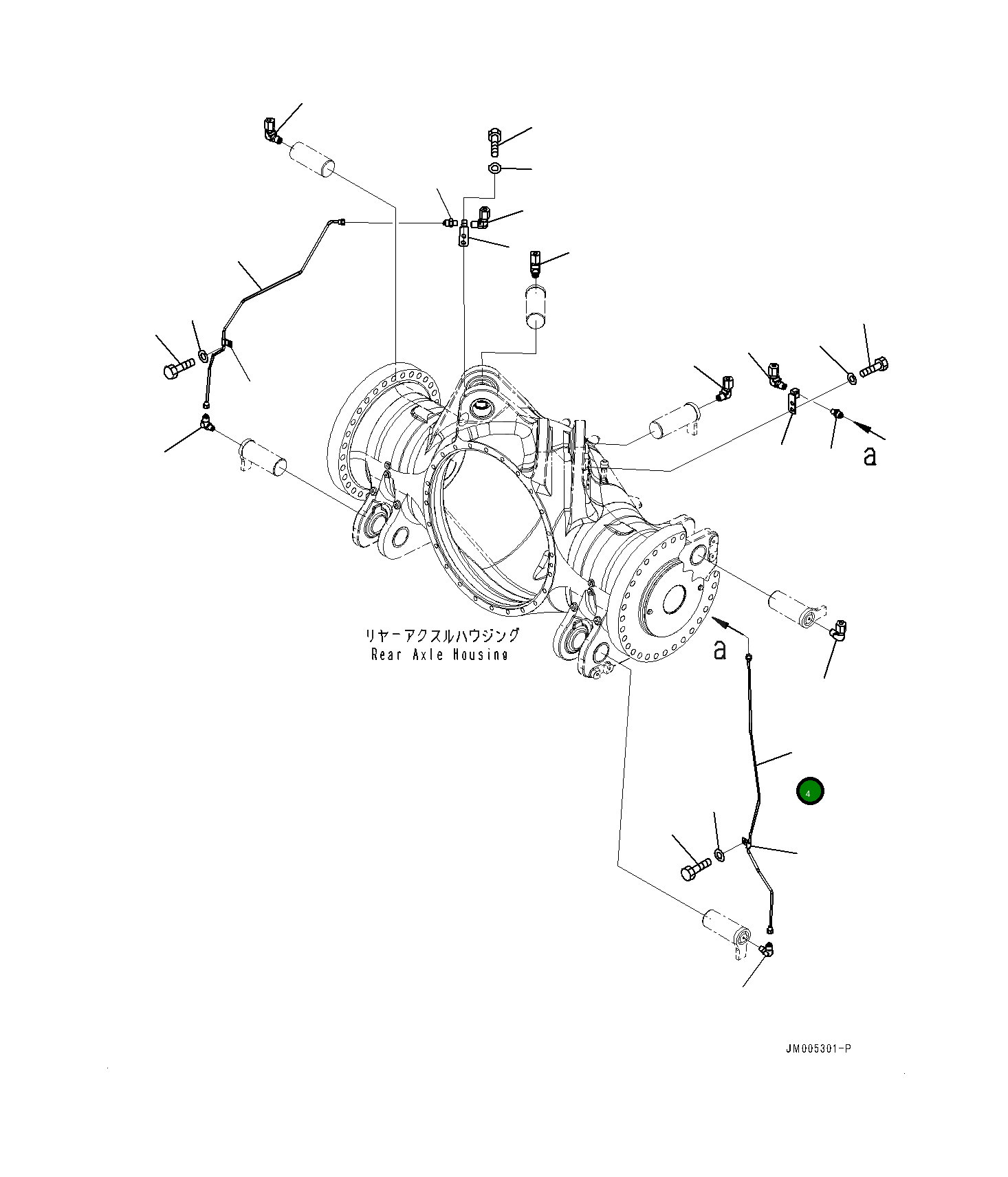 Трубка 561-52-81460 Komatsu
