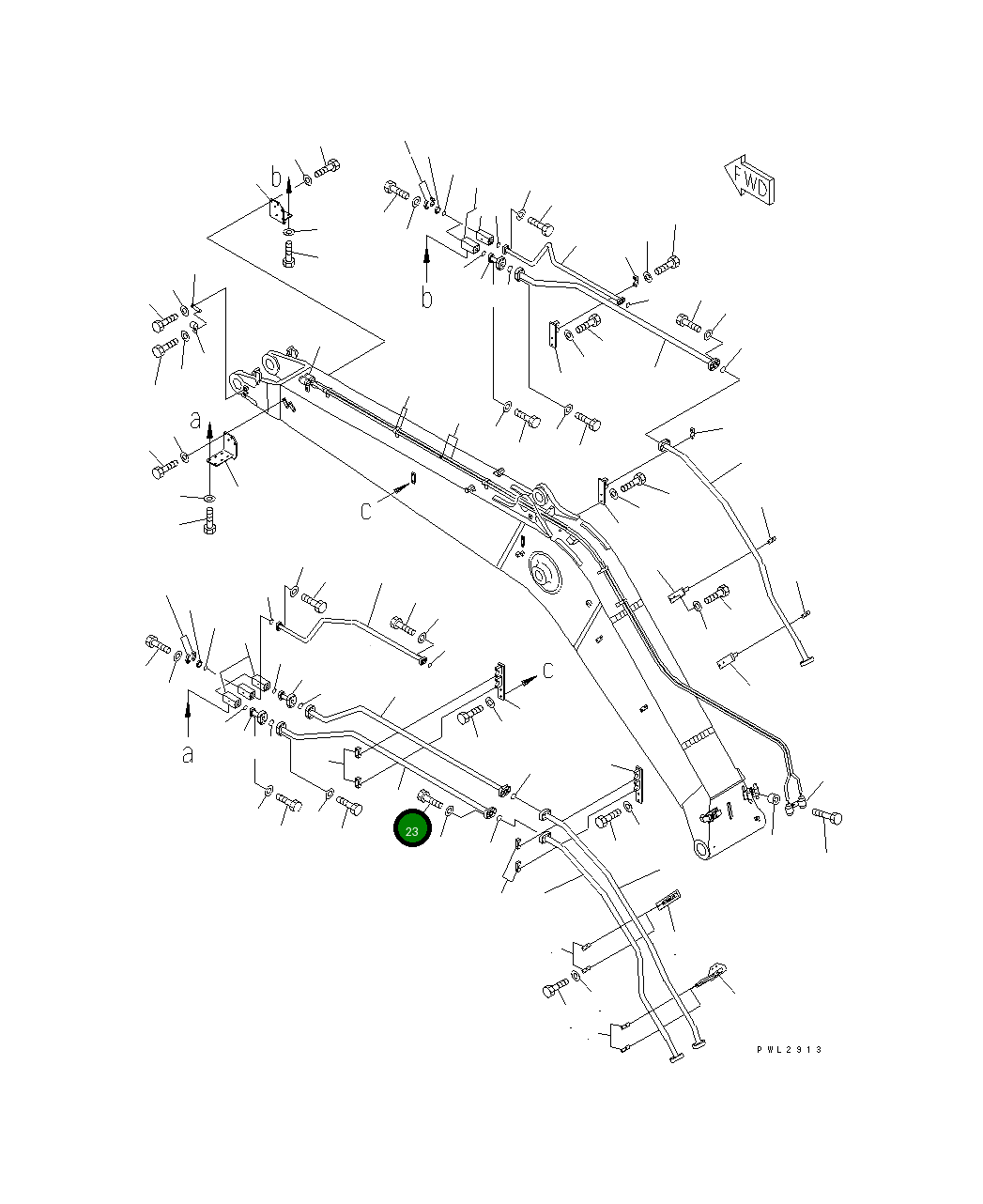 Трубка 207-957-7760 Komatsu