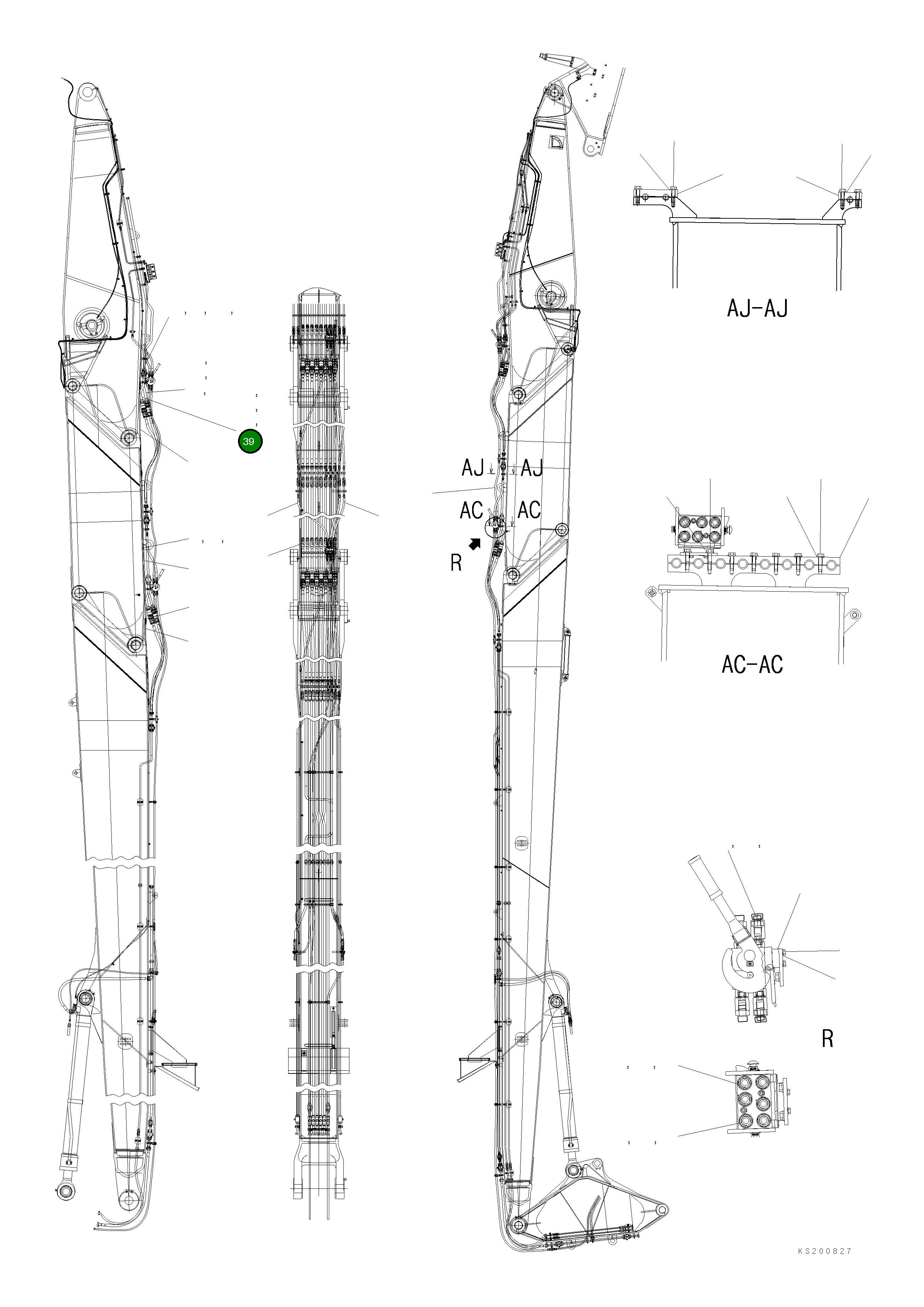 Трубка 209-62-KJ840 Komatsu