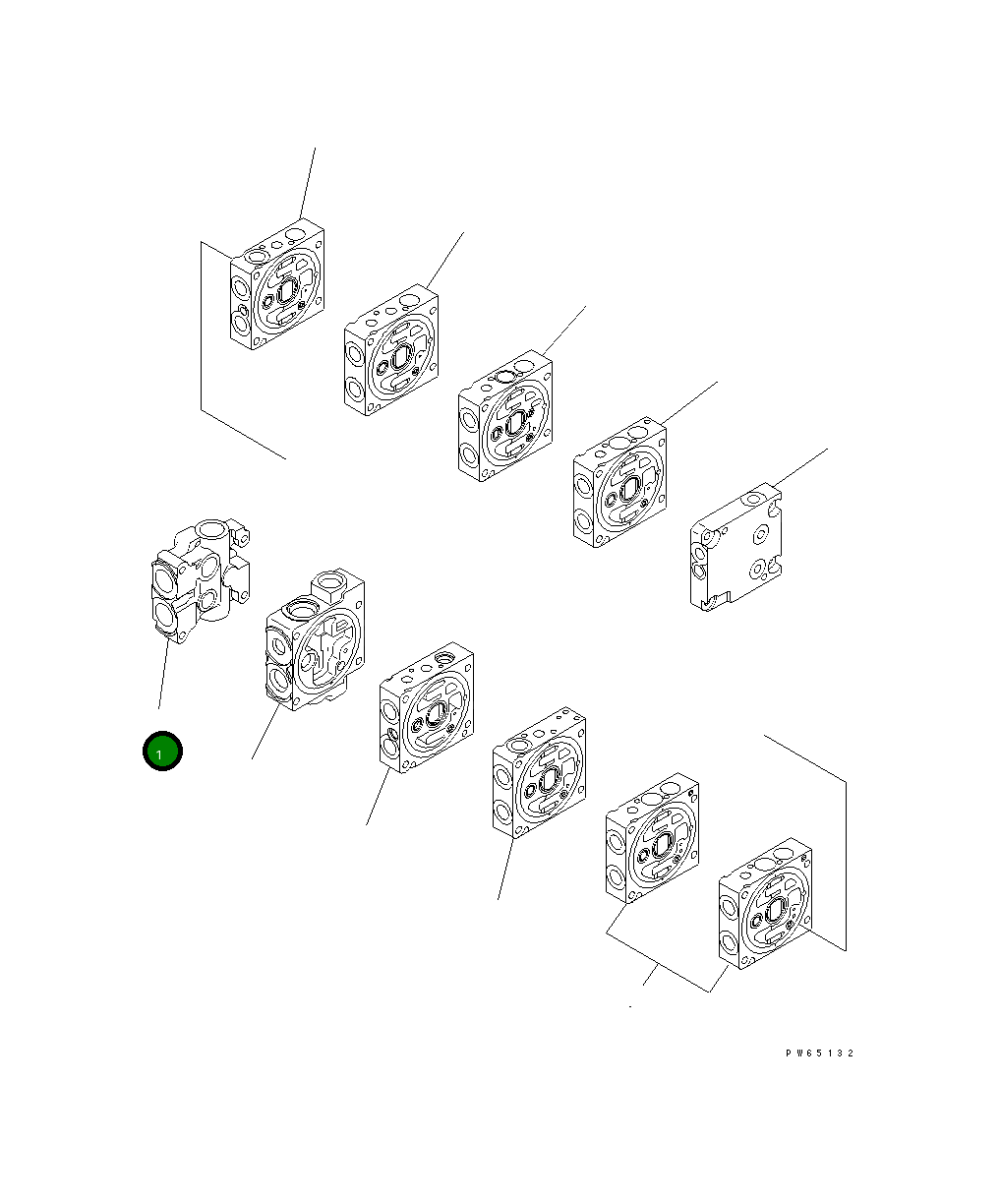 Управляющий клапан 723-18-14301 Komatsu