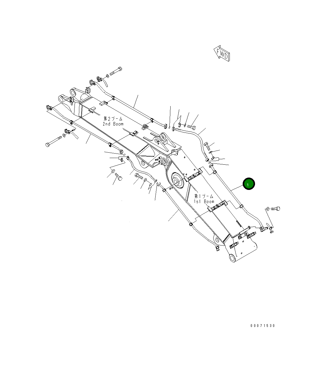 Трубка 207-966-KD20 Komatsu