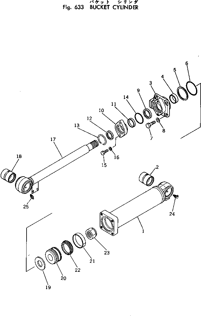 Цилиндр 707-13-13041 Komatsu
