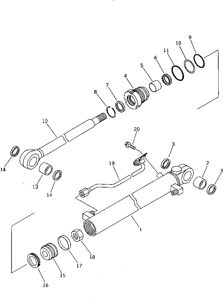 Цилиндр 20M-63-77141 Komatsu