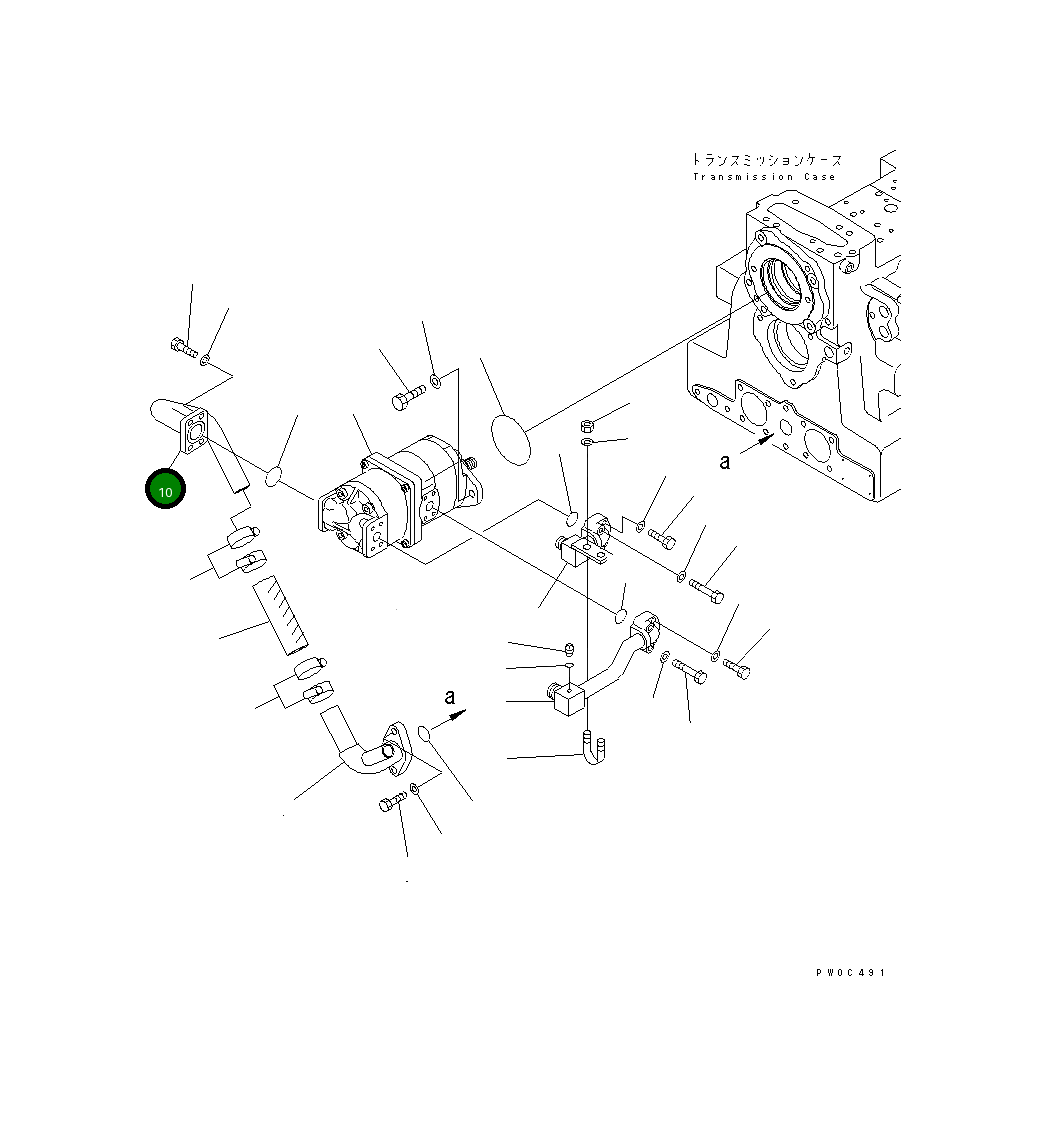 Трубка 12G-49-51120 Komatsu