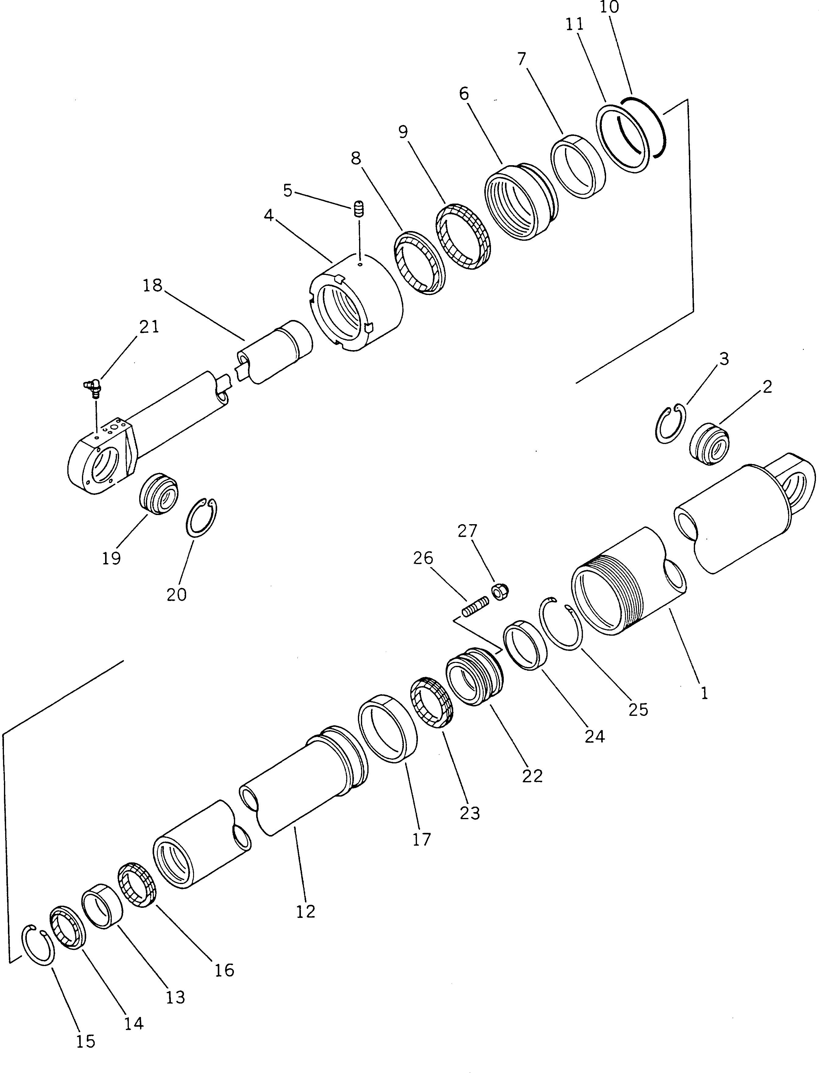Цилиндр 566-63-42241 Komatsu