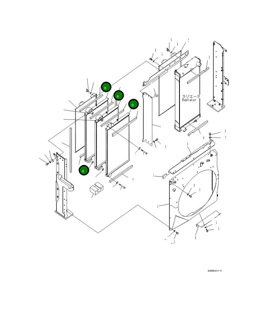 Уплотнение 208-03-75870 Komatsu