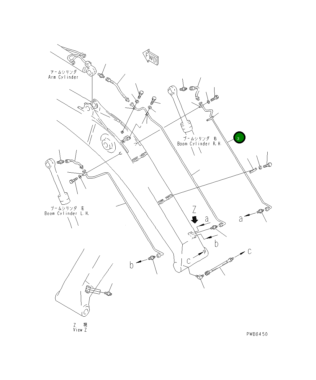 Трубка 207-70-67332 Komatsu