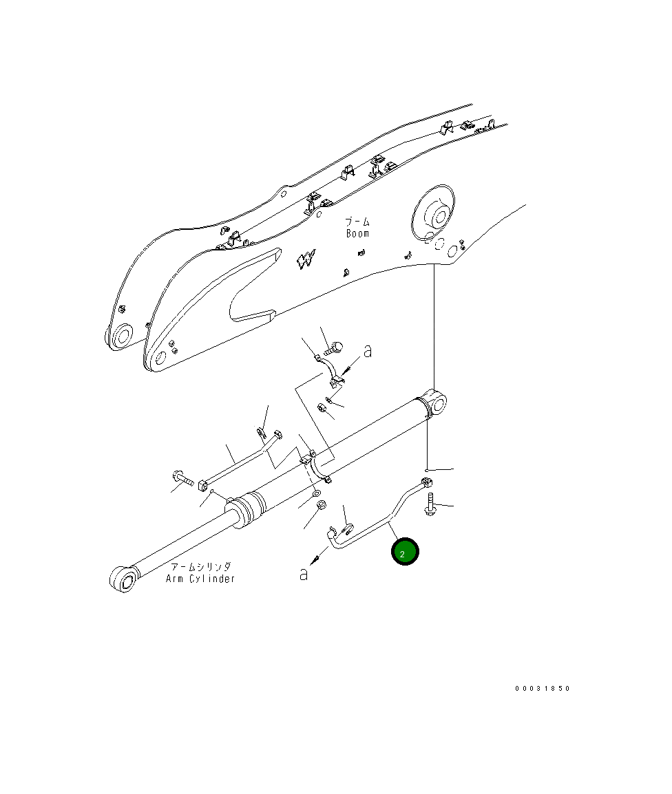 Трубка 207-64-81430 Komatsu