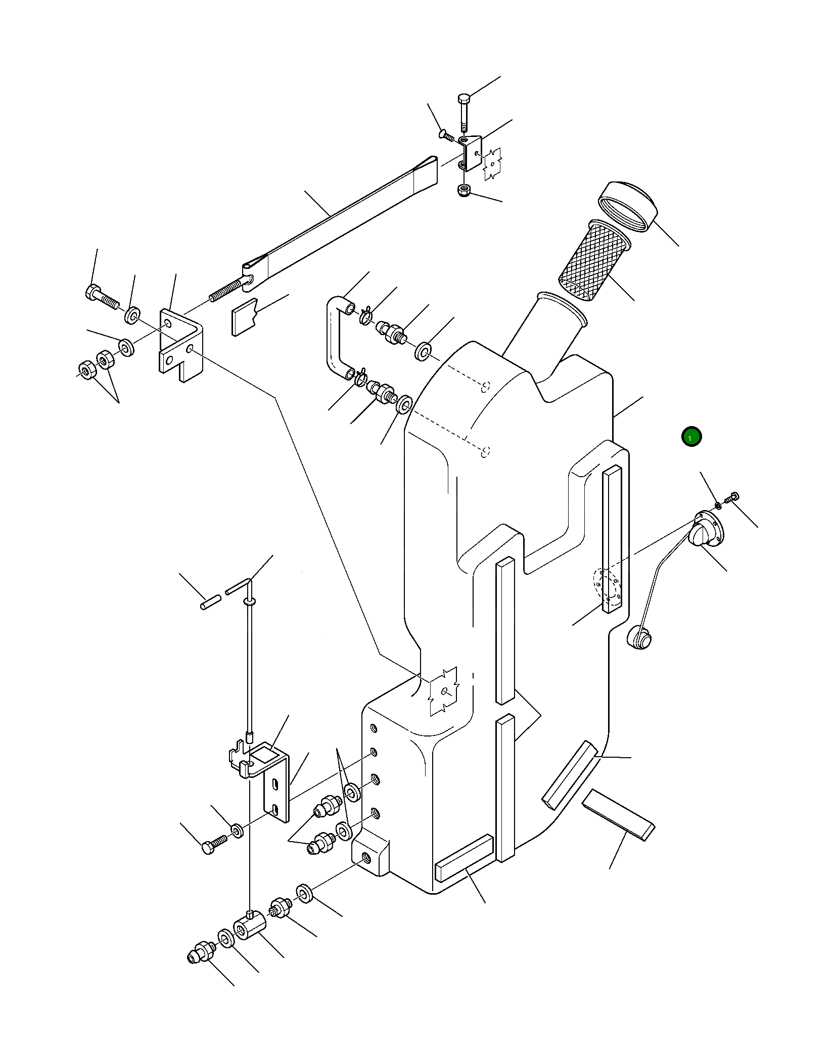Топливный бак 37A-04-11111 Komatsu