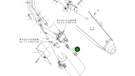 Трубка 22M-62-24220 Komatsu