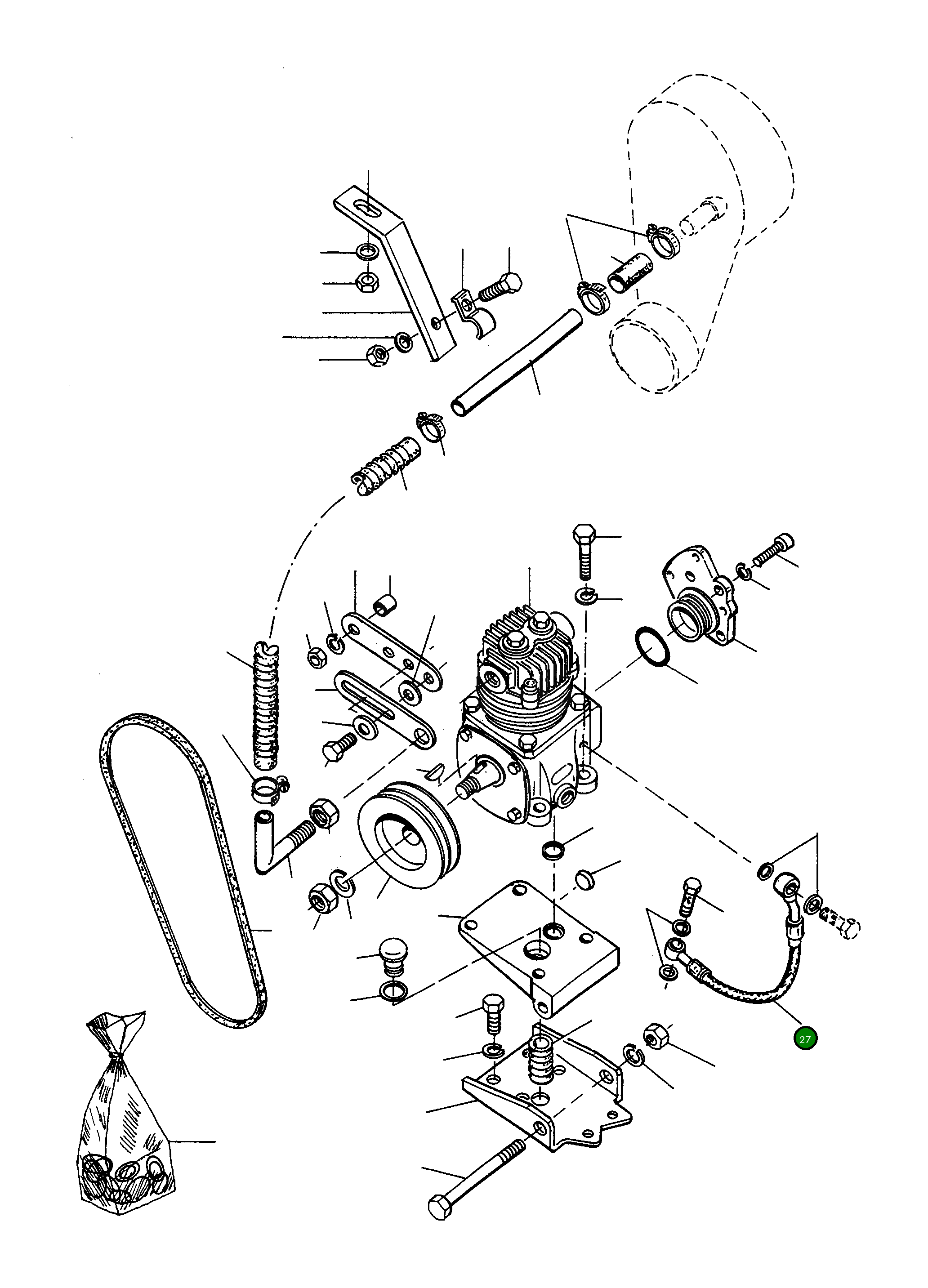Труба 2872539M1 Komatsu