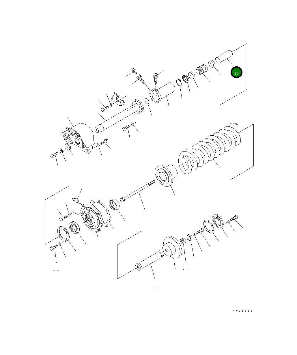Труба 175-30-44231 Komatsu