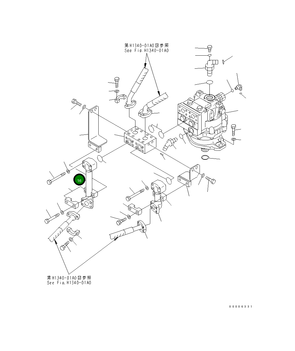 Трубка 209-62-73440 Komatsu