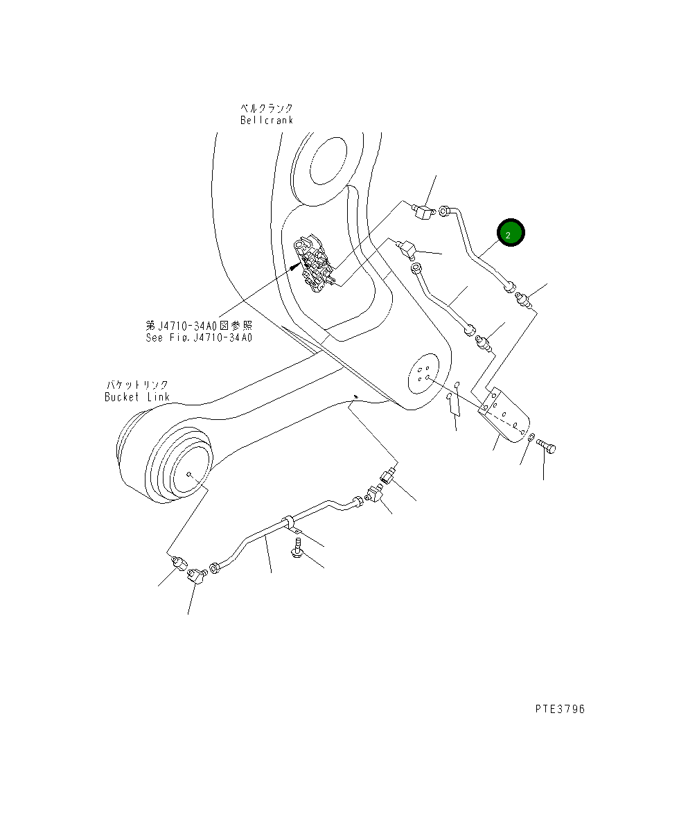 Трубка 425-S95-3771 Komatsu