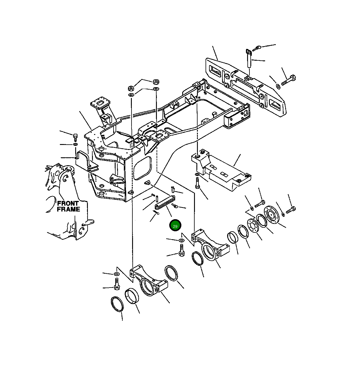 Фиксатор рамы 425-46-12130 Komatsu