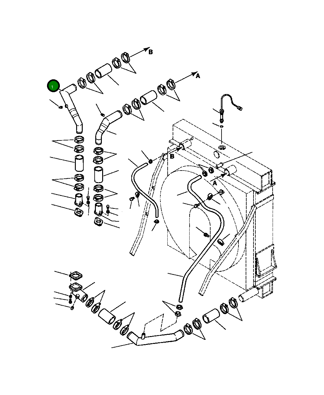 Трубка 426-03-A2840 Komatsu