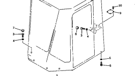 Уплотнение 419-54-15710 Komatsu