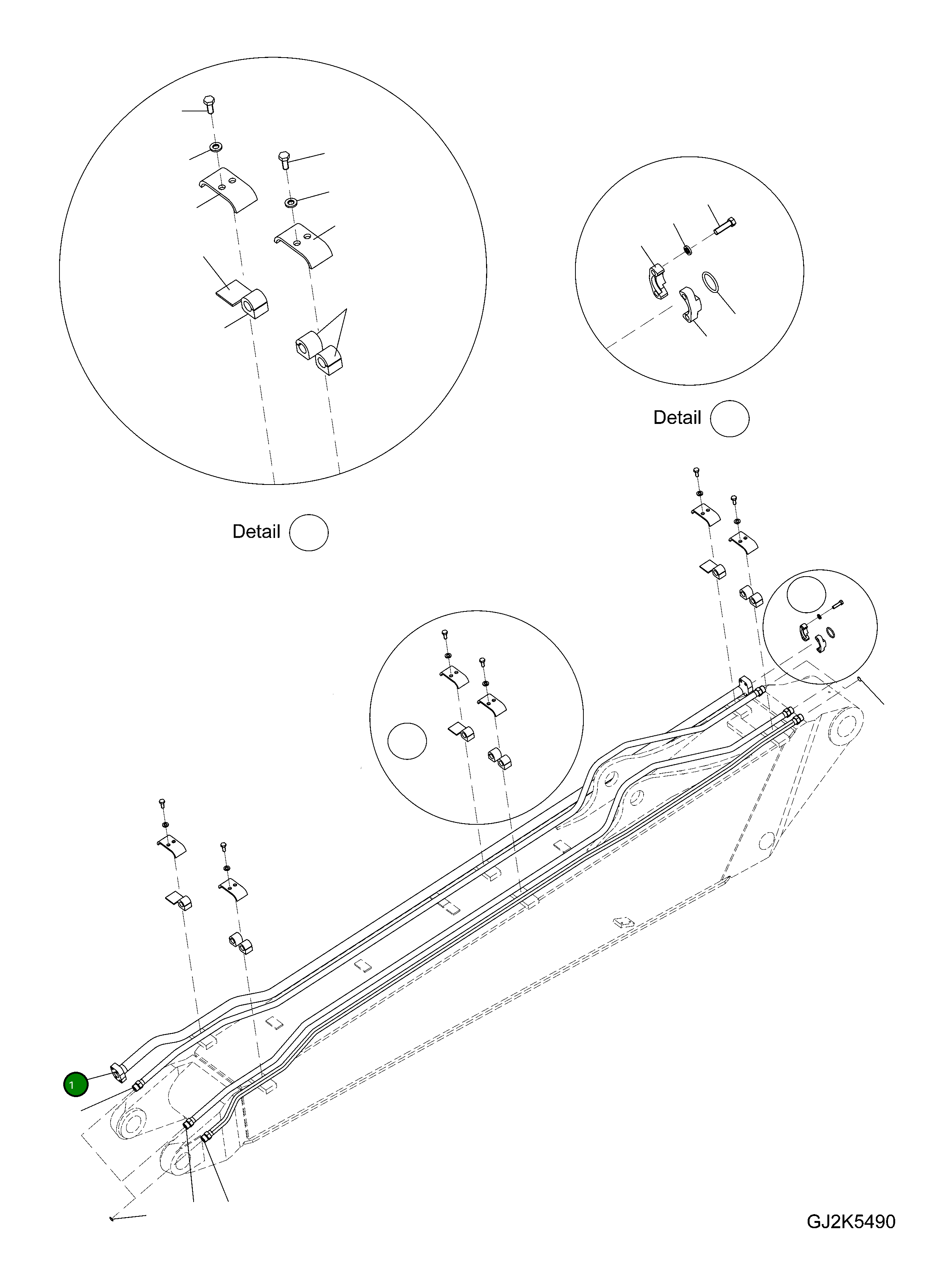 Трубка 20E-966-3120 Komatsu