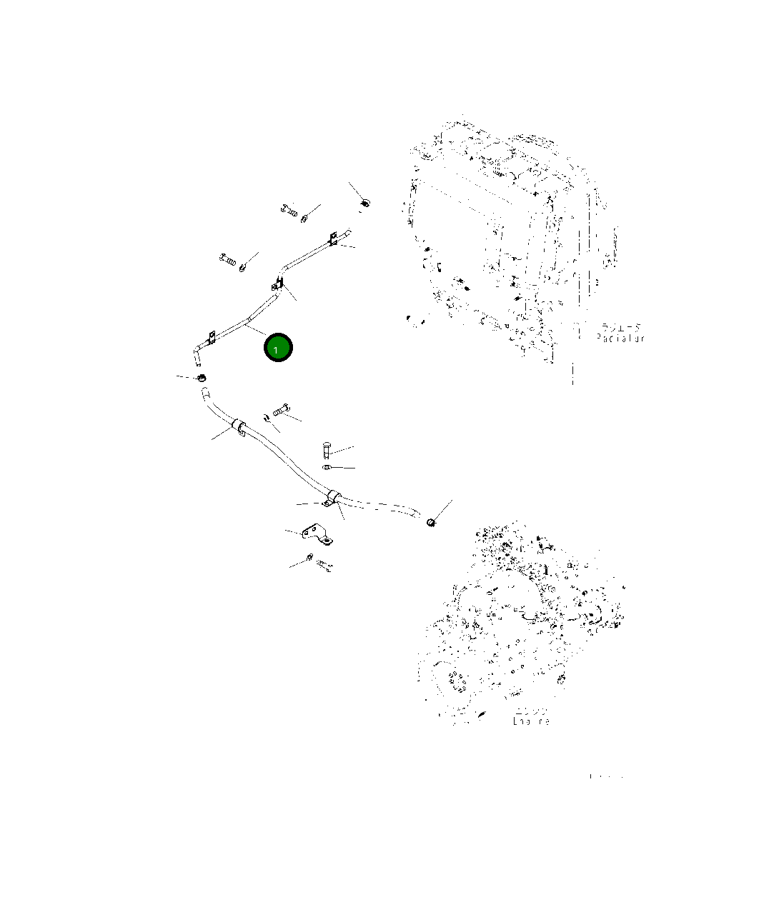 Трубка 423-03-62221 Komatsu