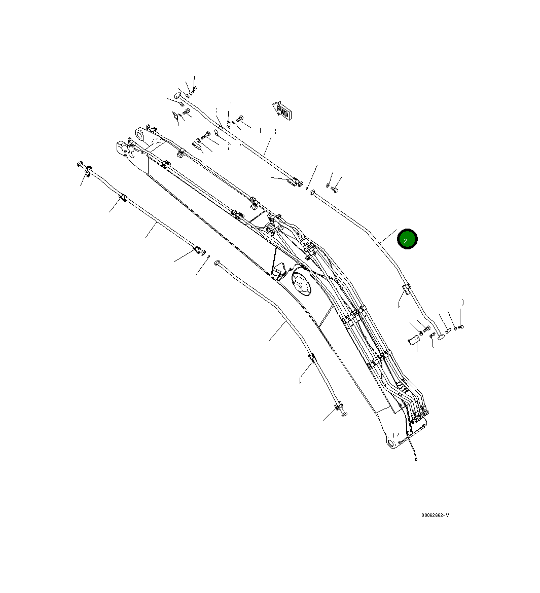 Трубка 206-62-K2670 Komatsu