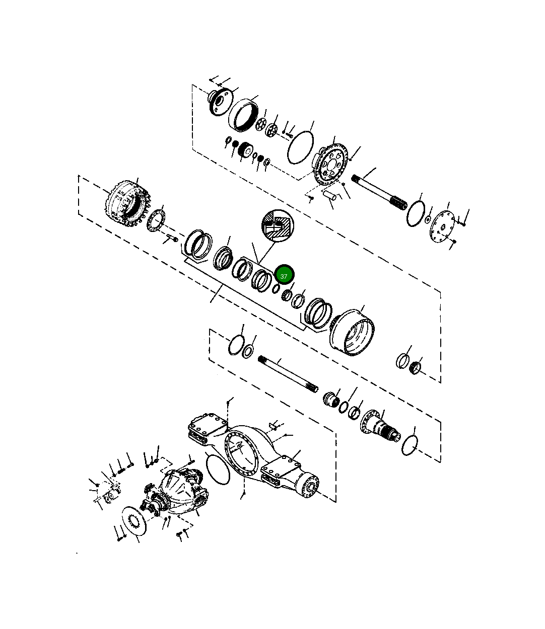 Уплотнение ED 3 192 Komatsu
