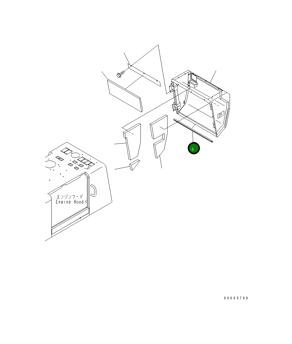 Уплотнение 418-Z97-2540 Komatsu