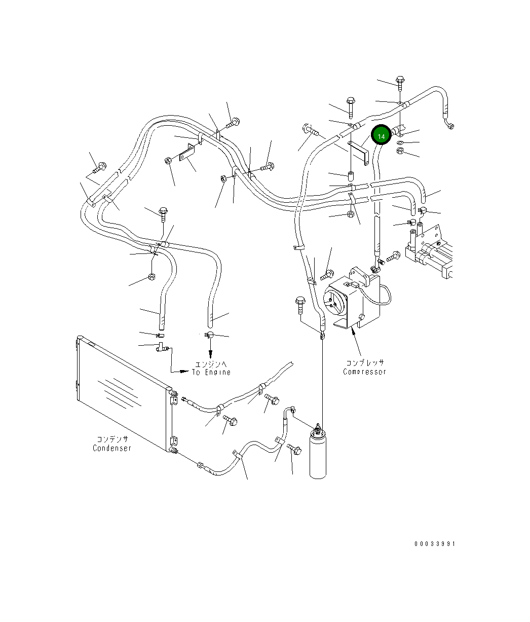 Стойка 56B-43-17890 Komatsu
