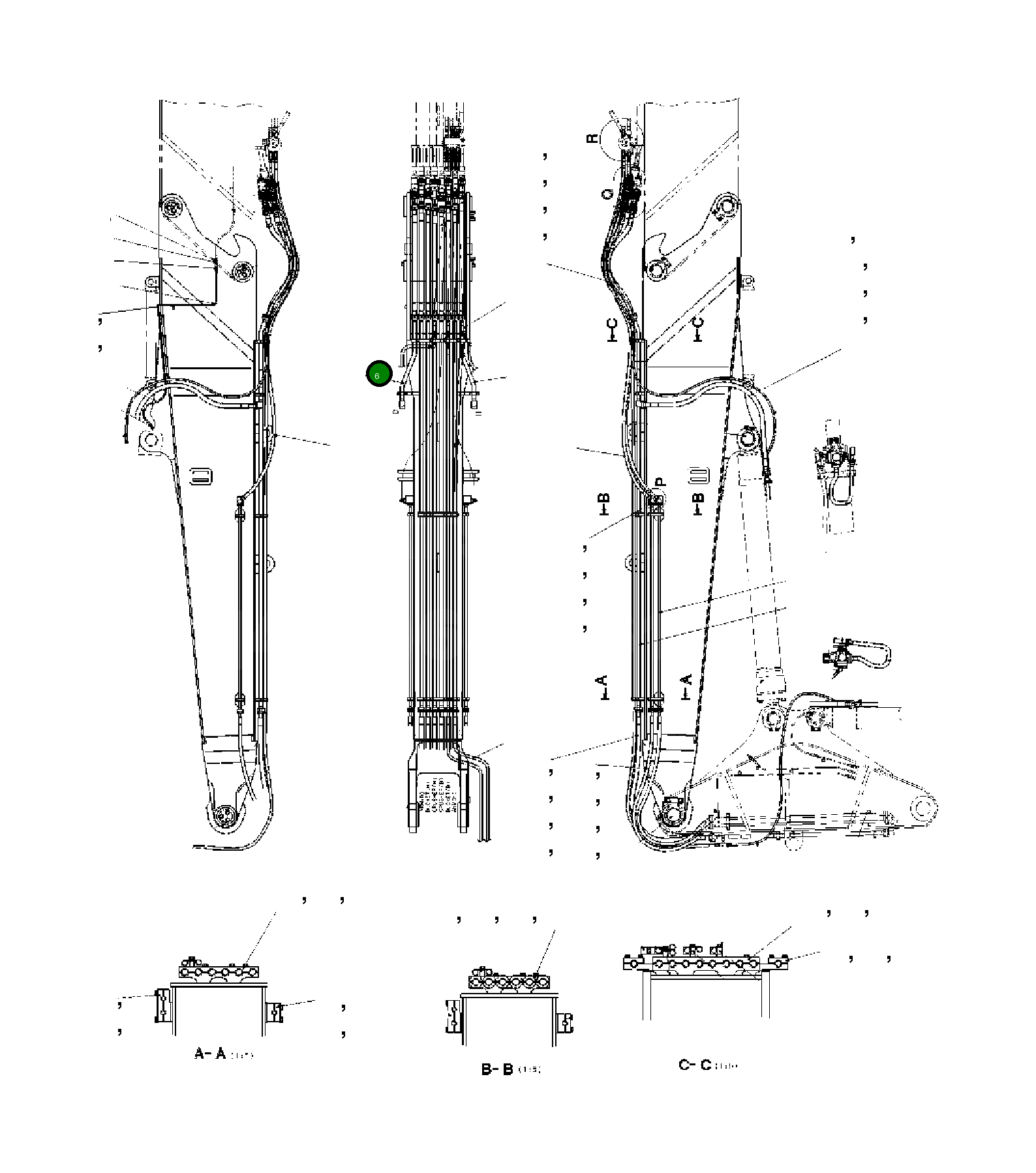 Трубка 208-62-KA460 Komatsu
