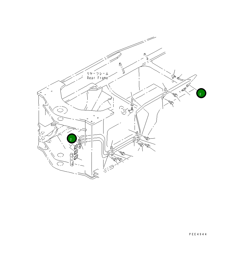 Трубка 41K-46-26140 Komatsu
