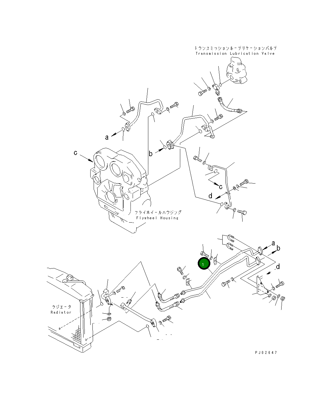 Трубка 144-49-52151 Komatsu