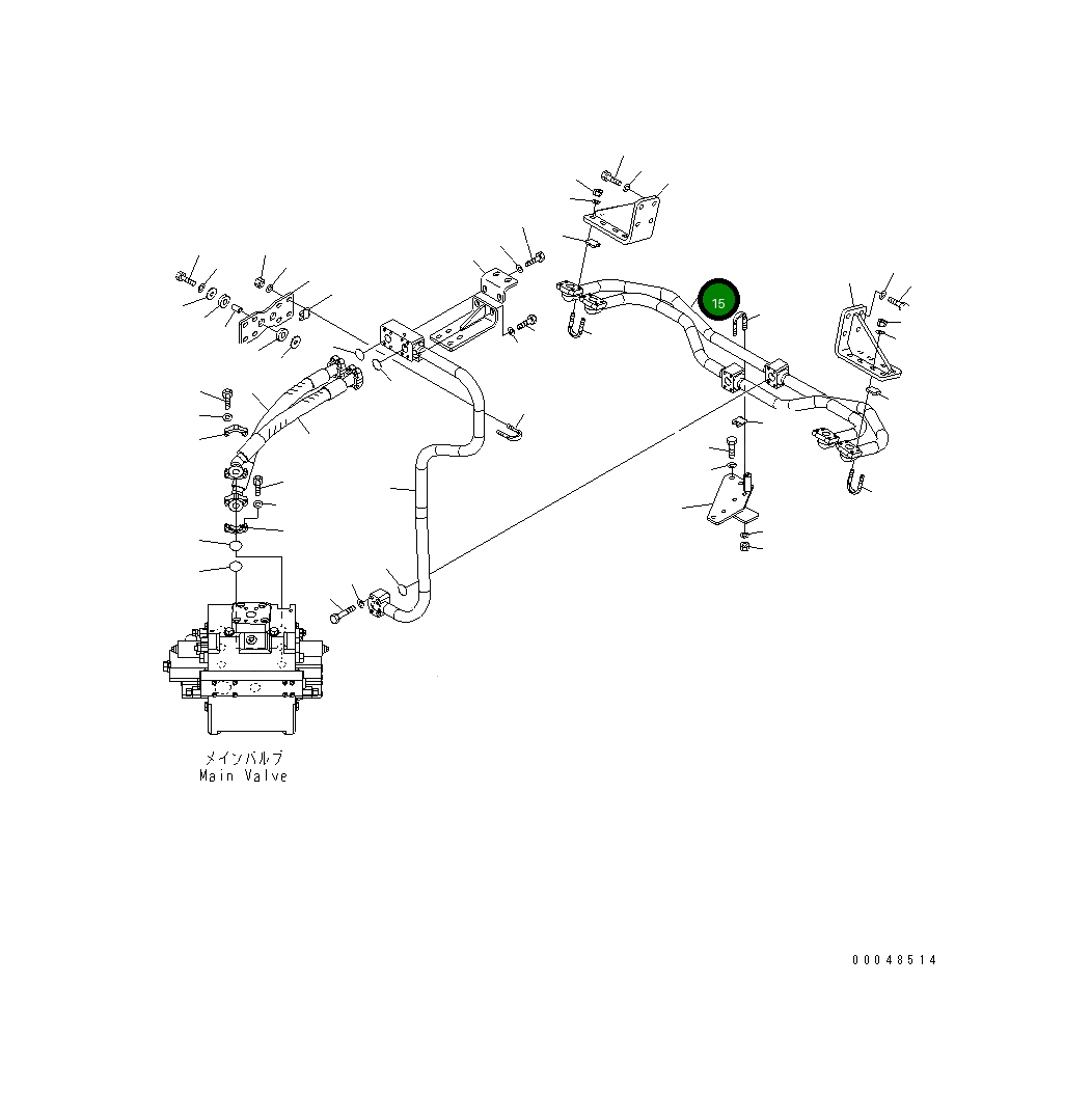 Трубка 425-62-33311 Komatsu