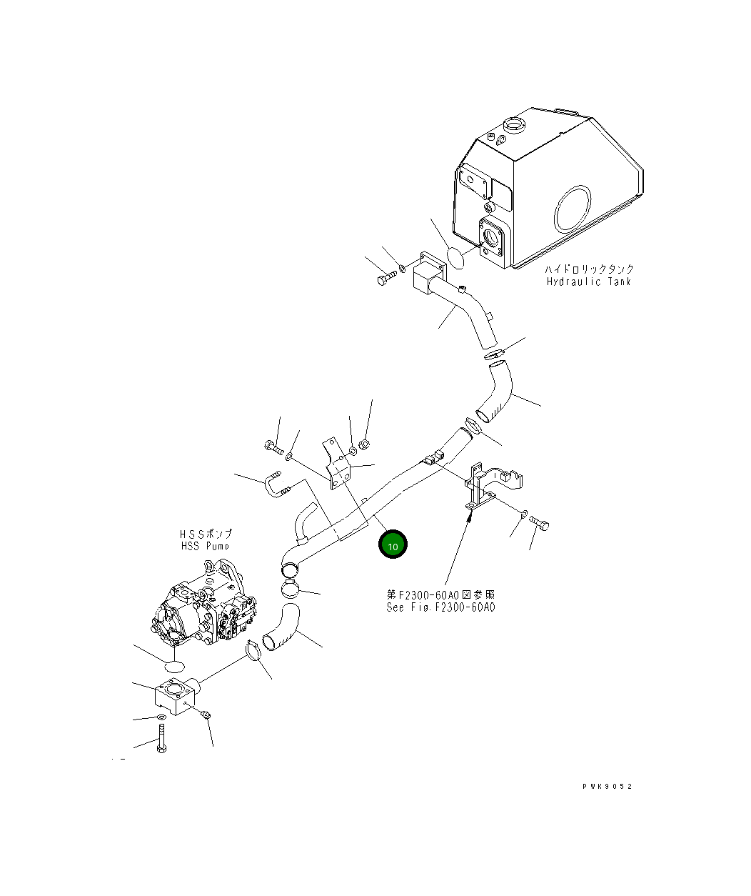 Трубка 134-62-62133 Komatsu
