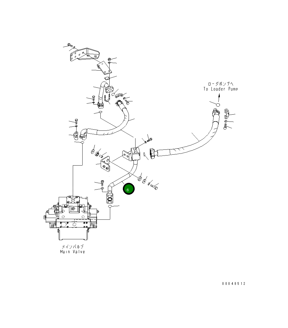 Трубка 425-62-33370 Komatsu