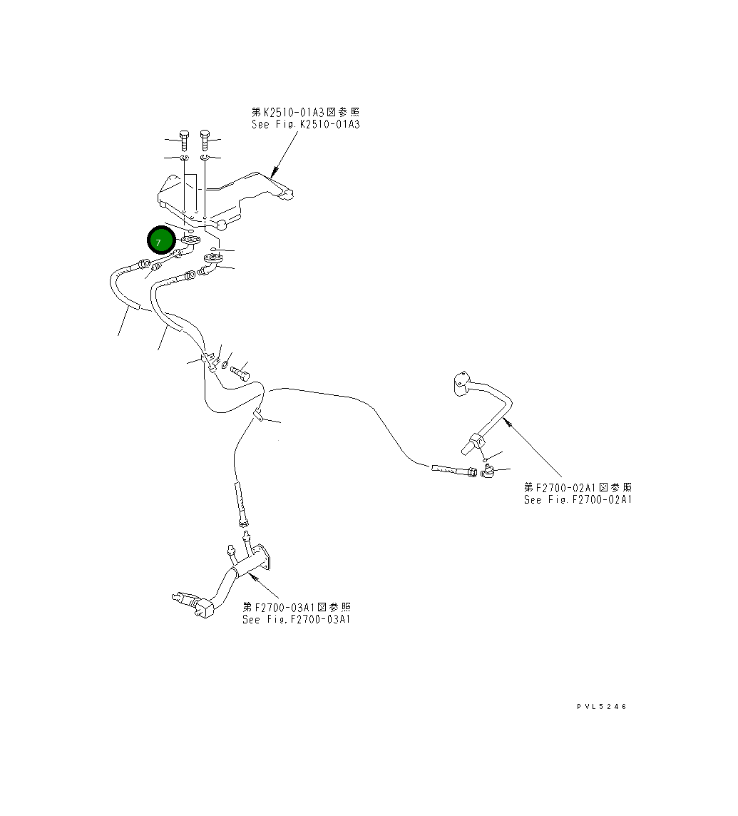 Трубка 175-61-31640 Komatsu