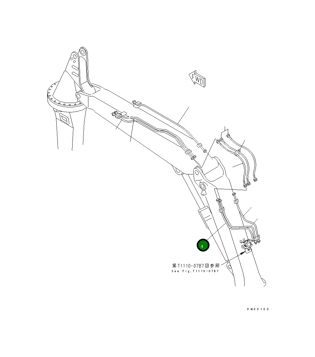 Трубка 203-966-6540 Komatsu