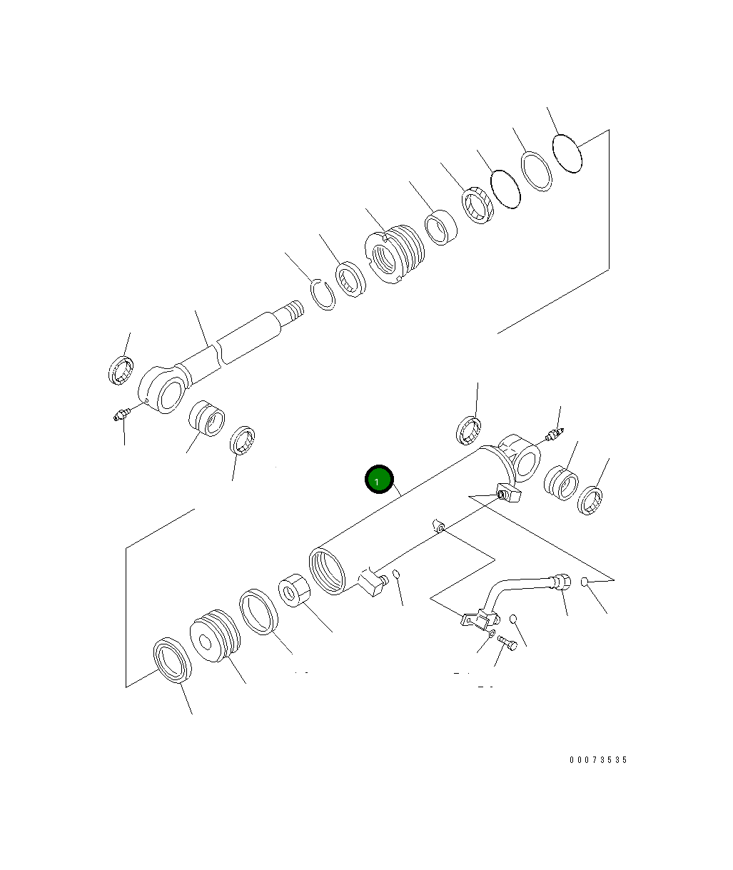 Цилиндр 721-11-11990 Komatsu
