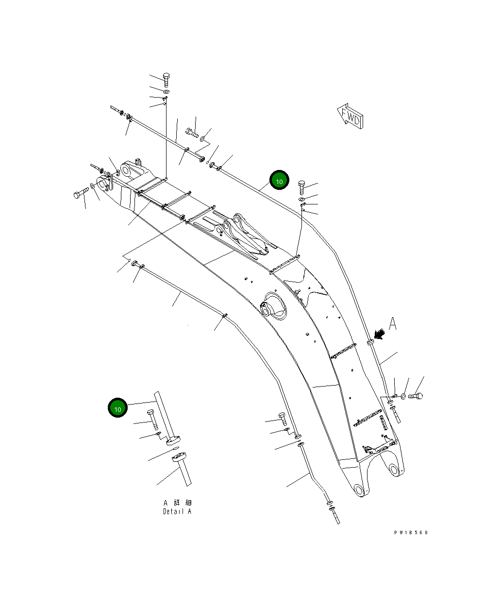 Трубка 209-62-73990 Komatsu
