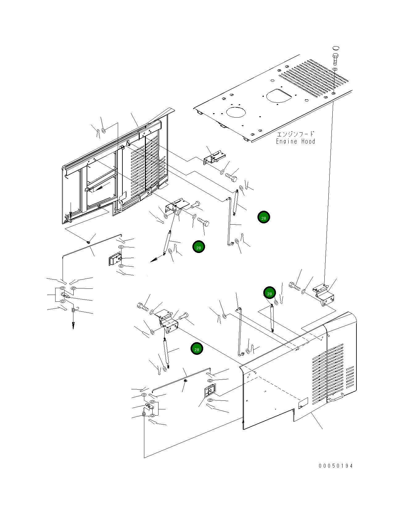 Цилиндр 421-54-44770 Komatsu