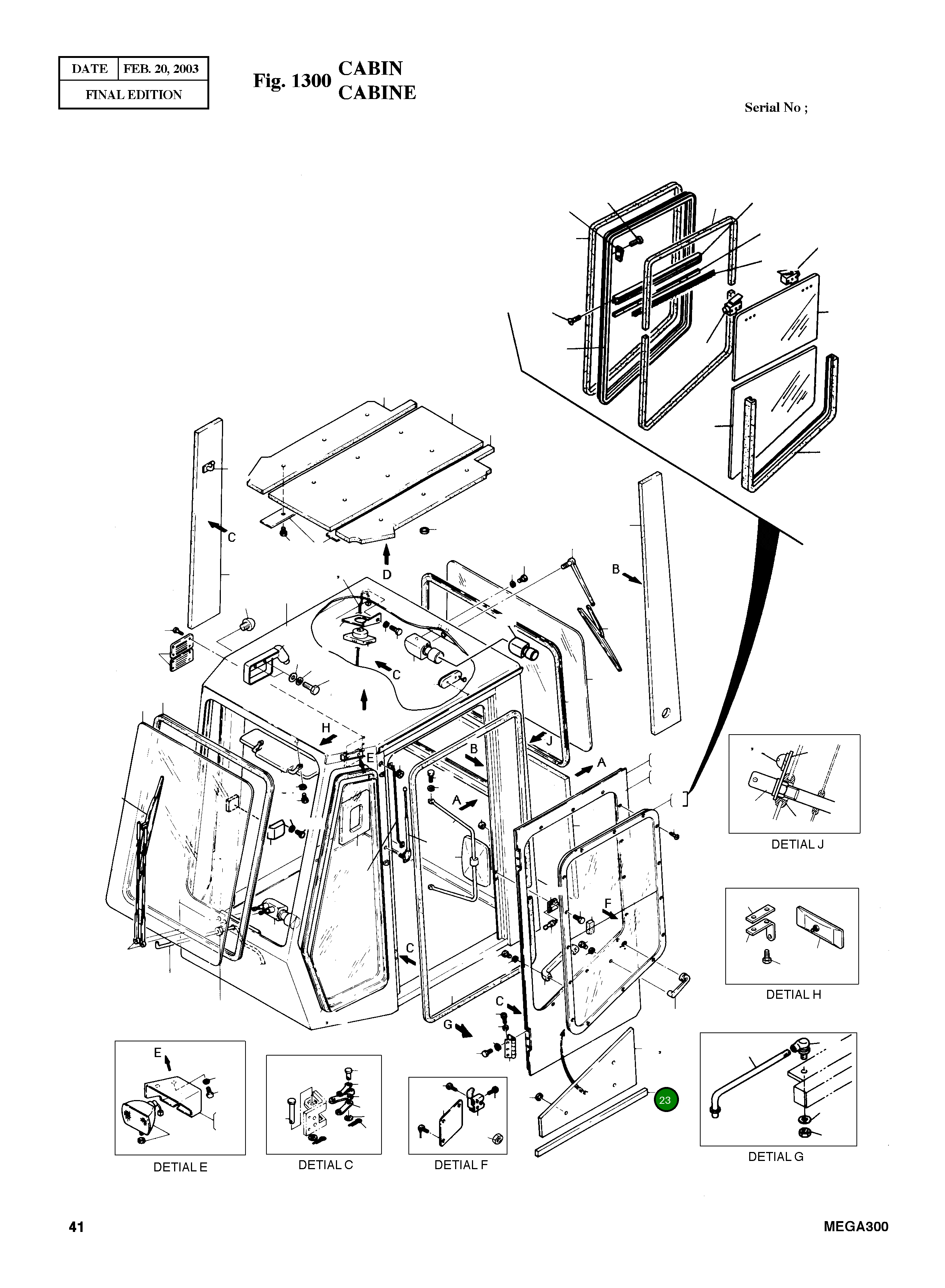 Уплотнение 4161-4043 Komatsu