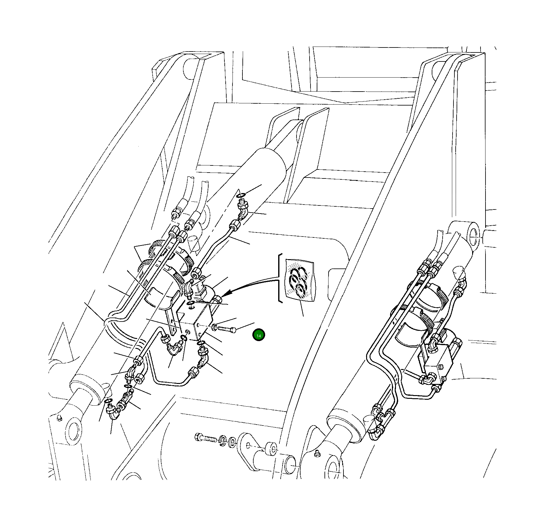 Труба 355637054 Komatsu
