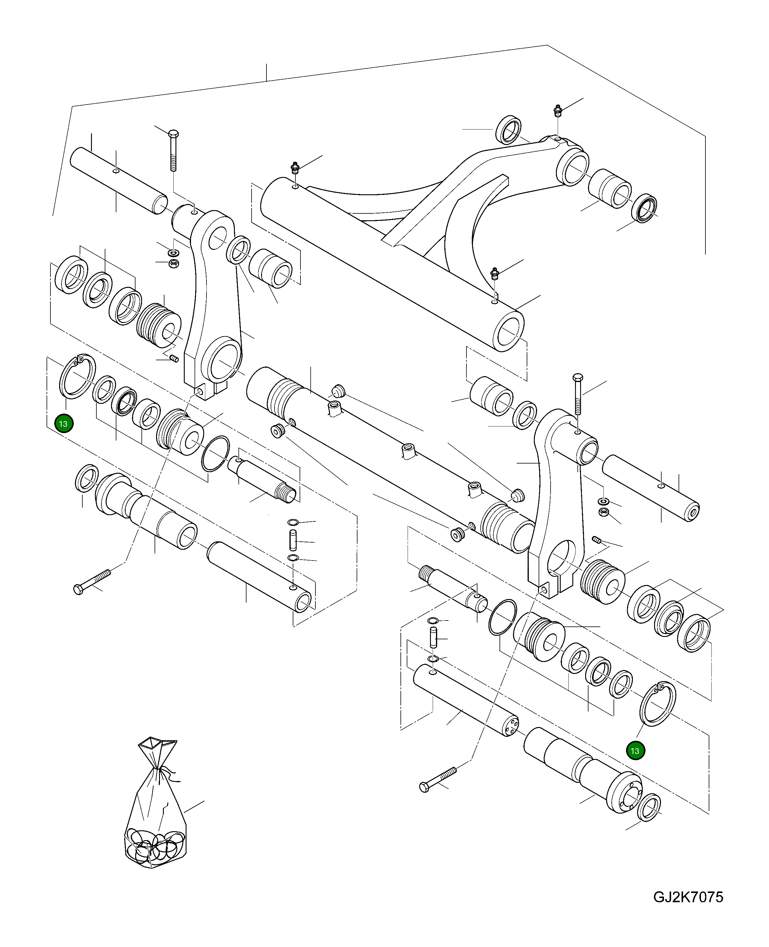 Стопорное кольцо 42U-70-H0P79 Komatsu