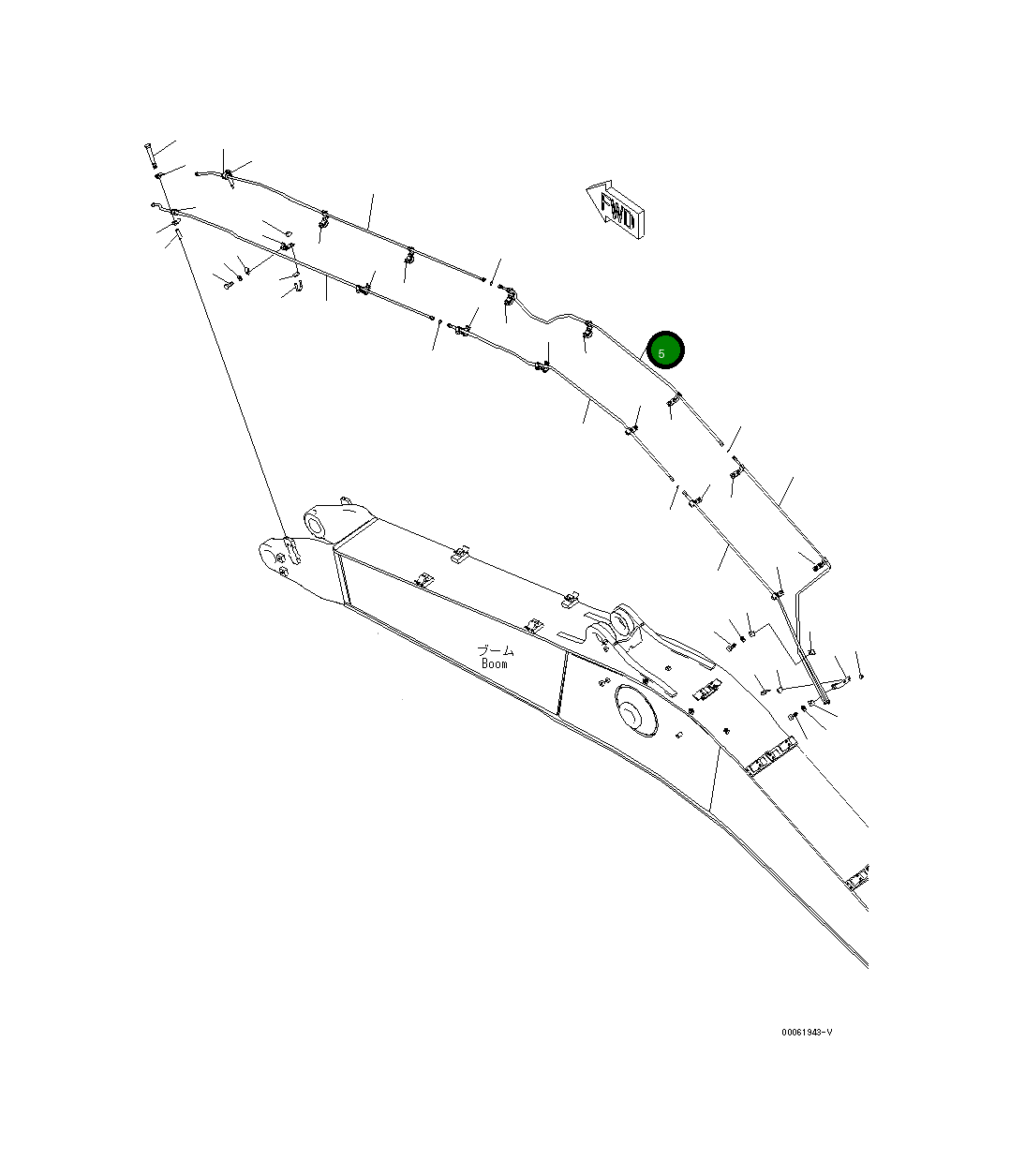 Трубка 208-62-K3240 Komatsu