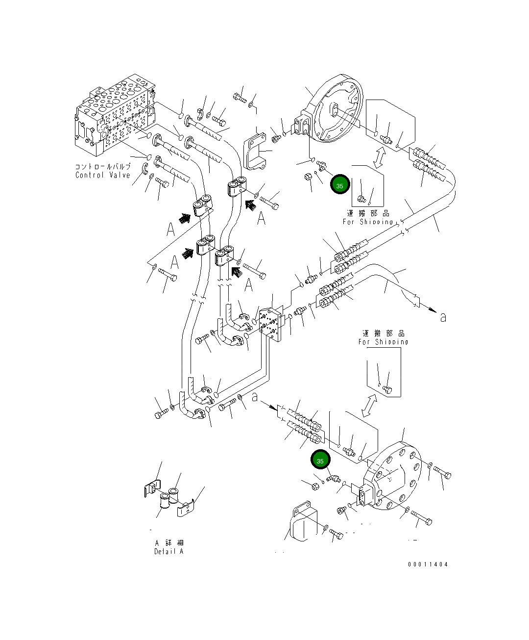 Угловой штуцер 02782-1062A Komatsu