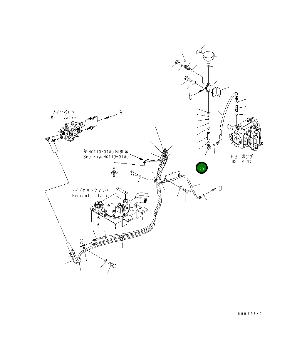 Угловой штуцер 418-62-45140 Komatsu