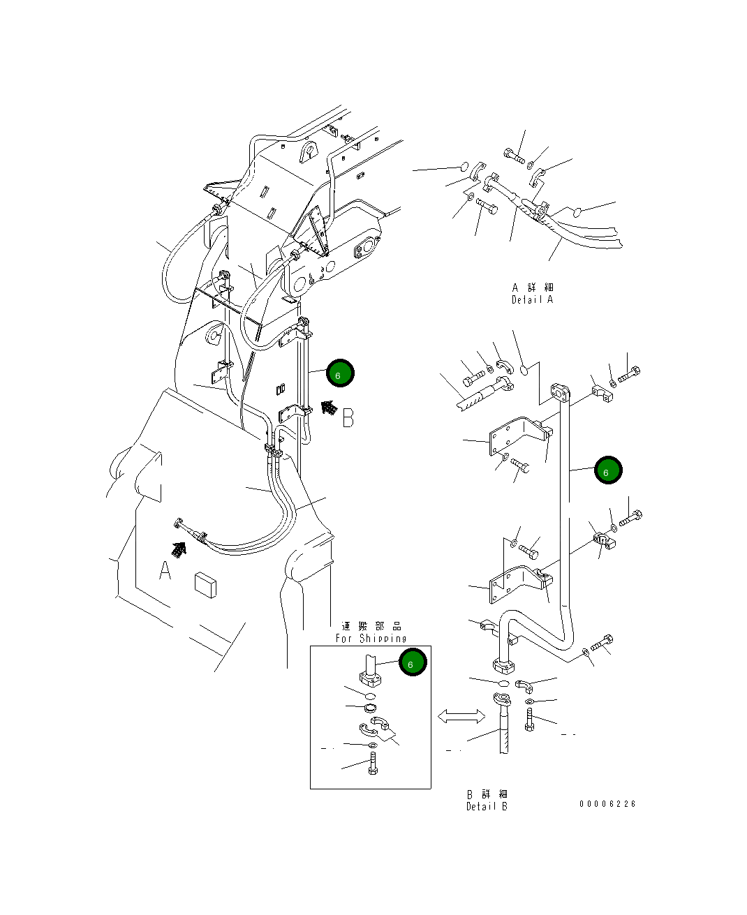 Трубка 209-62-74521 Komatsu