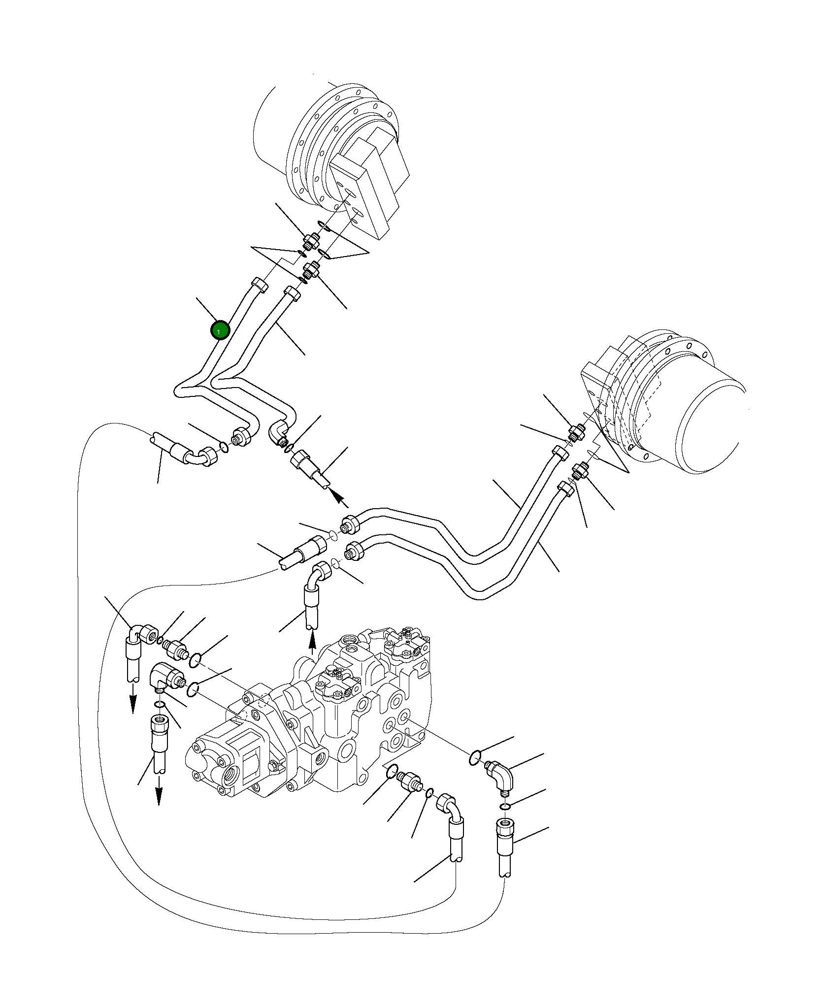 Труба 37C-22-11750 Komatsu