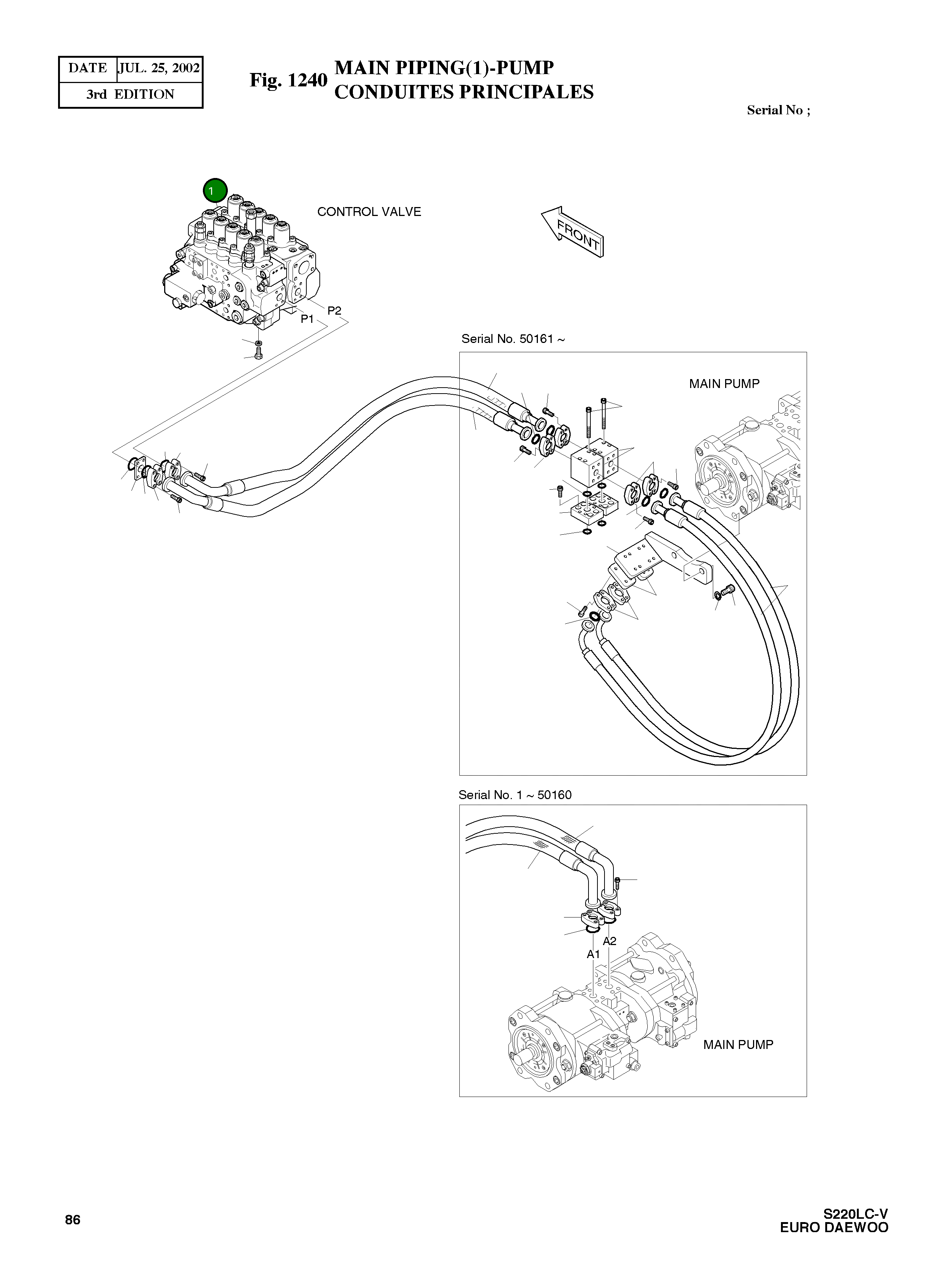 Управляющий клапан 2420-9520 Komatsu