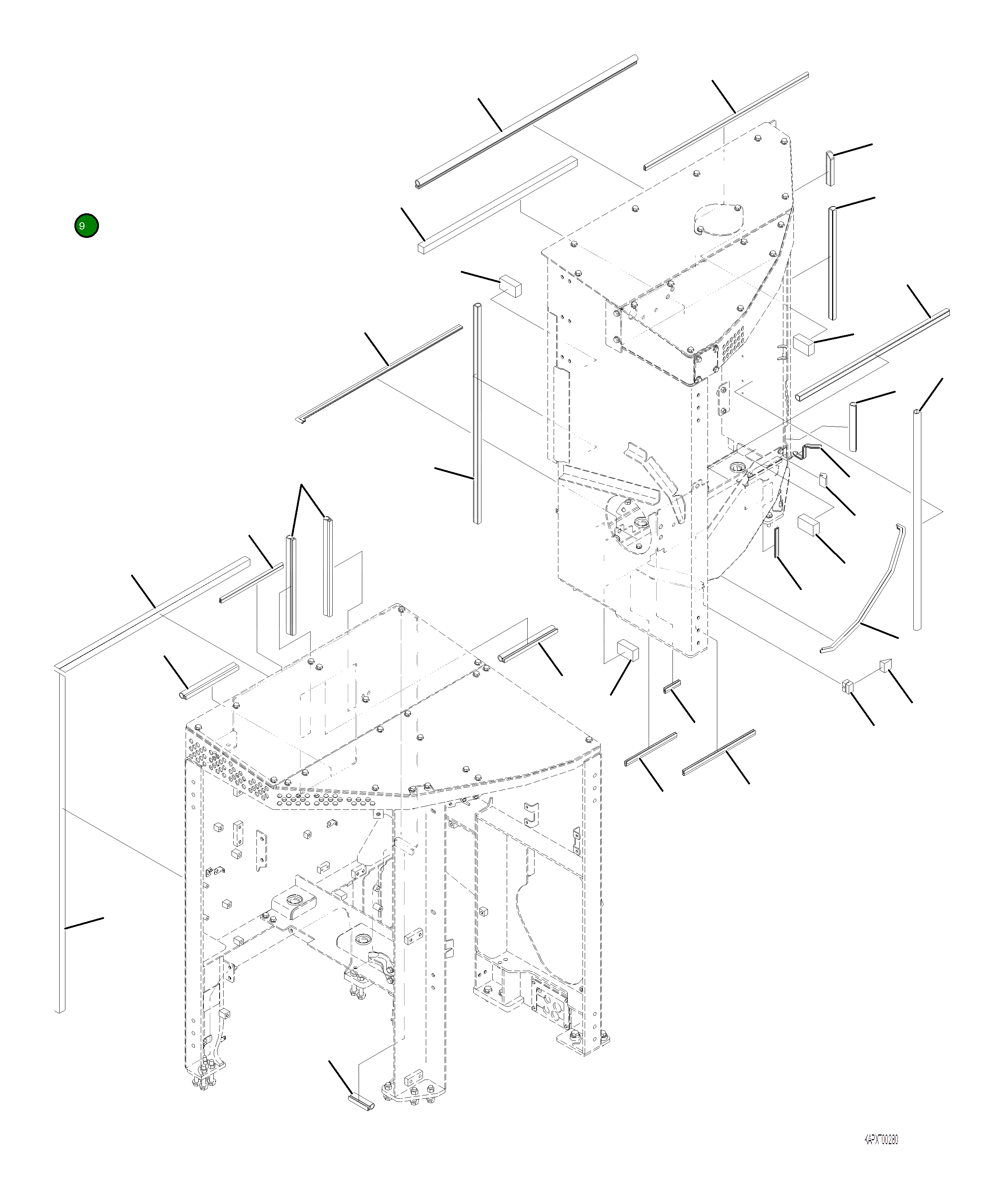 Уплотнение 4A1-54-24171 Komatsu