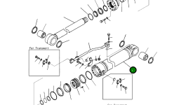 Цилиндр 721-13-18320 Komatsu