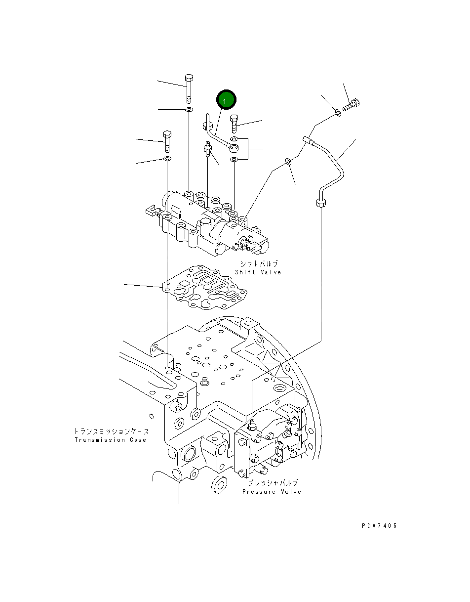Трубка 124-15-55610 Komatsu